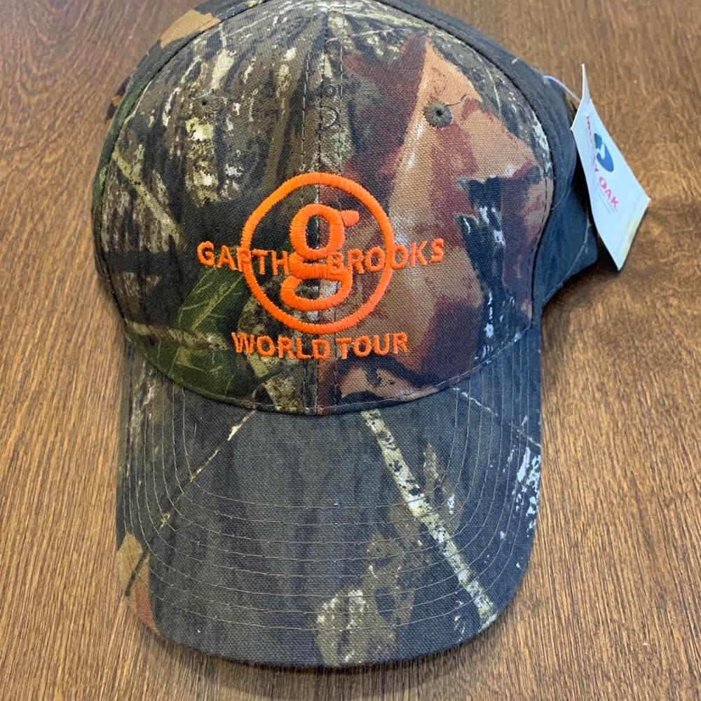 Mossy Oak Garth Brooks World Tour 2014 Camo Adjustable Hat Cap New With Tags
